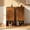 Walnut-3style-Set, variant on GODPAW 9.8" Narrow Nightstand with 2 Drawers, Fluted Bedside Table, Slim End Table for Small Spaces, Walnut