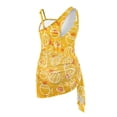 thumbnail image 5 of Tutolipy Pineapple and Coconut Pattern Girls' One Piece Swimsuit with Cover Up, Sun Protection Girls Swimsuit for Teens, Removable Bra 17-18 Years Old, 5 of 10