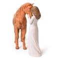 thumbnail image 3 of Horse & Girl Resin Statue - Cowgirl Memorial Gift, Horse Lover Decor, Emotional Friendship Tribute for Women, Christmas, Birthdays​​(Brown), 3 of 8