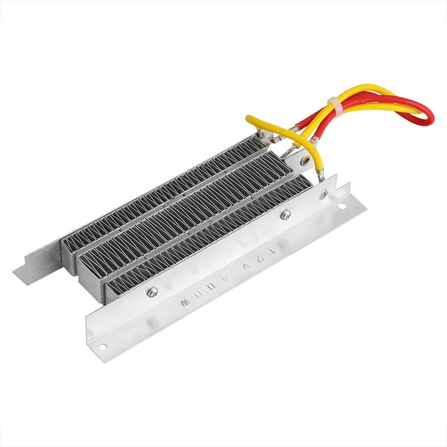 Calentador eléctrico de cerámica de 12 V y 400 W con aislamiento termostático y elemento calefactor PTC.