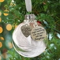 thumbnail image 3 of Gmogad Feather Christmas Memorial Ornament, Heartfelt Keepsake Hanging Decor for Tree Holiday, Personalized Tribute Gift for Loved Ones, Unique Festive Decoration for Home Family, 3 of 4