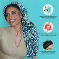 thumbnail image 5 of KISS Colors & Care Reversible Premium Crepe Satin Braid Bonnet – Exotic Leopard, 5 of 12