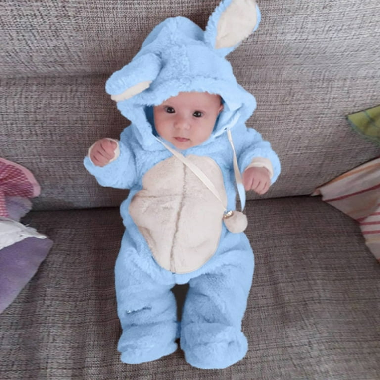 Blue snowsuit baby sale