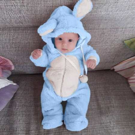 

Hunpta Toddler Baby Boys Girls Winter Cute Ear Fleece Jumpsuit Romper Warm Outwear