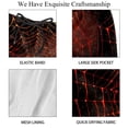 thumbnail image 4 of luoweisi Men's Beach Shorts Quick Dry Swim Trunks with Mesh Lining Halloween Spider Web 2XL, 4 of 5