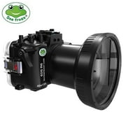 Seafrogs 40M/130FT Underwater Camera Housing Waterproof Case forCanon R6 with Flat Port (100mm) Compatible with 16-35mm 24-105mm 100MM and 15-35mm Lens