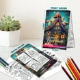 thumbnail image 4 of TPLHOUSE Enchanted Fairy House Coloring Book Spiral Bound for Adults, A5 Wooden Cover, 30 Whimsical Magical Homes Coloring Pages of Mushroom and Treehouse Style for Stress Relief and Relaxation, 4 of 6