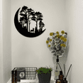 thumbnail image 4 of Crescent Moon Tree and Deer Metal Wall Art, Decorative Wall Sculpture, 4 of 8