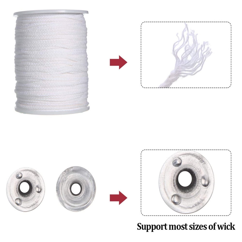 3 Set of Candle Wick Set DIY Candle Wick Long Pre Waxed Wick For Household Candles