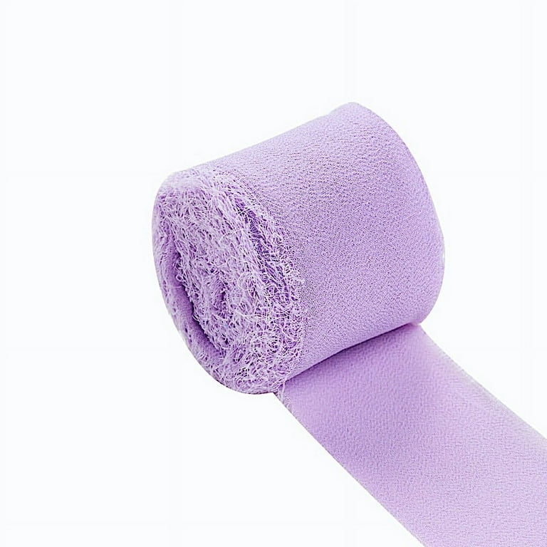 BalsaCircle 2 Lavender 1.5 x 6 yards Chiffon Ribbon Rolls Wedding Party  Favors DIY Crafts Gifts Decorations 