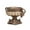 Bronze Ornate Solid Round 17" x 11" x 11", variant on DecMode 12" x 13" Bronze Polystone Decorative Jars, 1-Piece