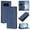 Dark blue, variant on Leather For Google Pixel 10 Pro XL / Pixel 9 Pro XL, RFID Blocking Protection, Playful Cats Embossed Flip Wallet Leather Case With Card Holder Magnetic Closure Phone Cases Cover,Orange