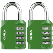 Combination Locks, AMIR Combination Padlock 4 Digit for Luggage Door School Locker Toolbox Storage Box Bike Green