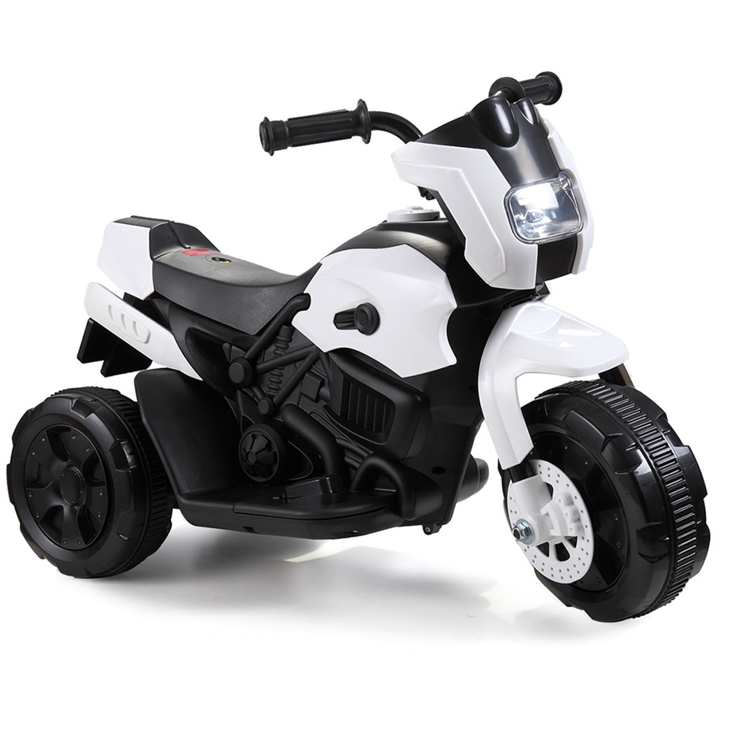 Lowestbest White 6 V Motorcycle Powered Ride-On Lowestbest White 6 V Motorcycle Powered Ride-On