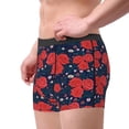 thumbnail image 2 of Balery Rose Flower Calzoncillos bóxer para hombre, ropa interior de algodón suave y transpirable con cinturilla de nailon-Medium, 2 of 5