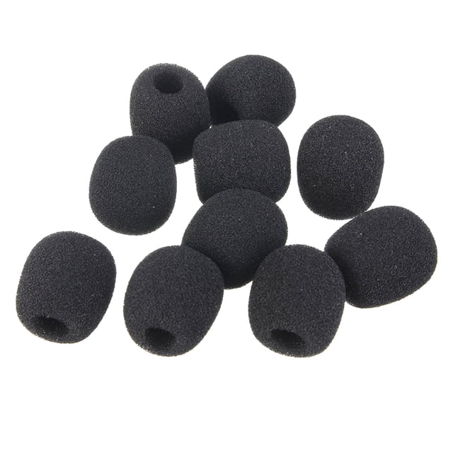 10 Piezas Pequeño Espuma Cubre Parabrisa Micrófono de 18mm X 8mm Sunnimix Cubiertas de micrófono