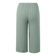 thumbnail image 3 of Kiijoy Girls Capri Pants Summer Lightweight Elastic Waist Capris with Pockets, Sizes 12-13, 3 of 7