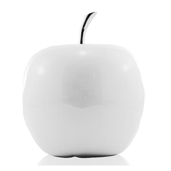 Modern Day Accents Modern Manzana Blanco XL White Apple 3772