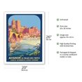 thumbnail image 2 of Avignon France - The Popes’ Palace (Le Palais des Papes) - Vintage Travel Poster by Roger Broders c.1922 - Fine Art Matte Paper Print (Unframed) 20x26in, 2 of 4