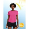 thumbnail image 2 of Weardear Workout Tops for Women UPF 50+ Yoga Shirts Short Sleeve Athletic Tops with Side Slits Loose Fit Running Gym Tee Top, 2 of 7