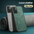 thumbnail image 7 of Premium PU Leather + TPU Back Case for Samsung Galaxy S25, Luxury Thin Fit Shockproof Drop Protective Skin Friendly Support Magnetic Car Mount Case Cover for Samsung Galaxy S25, Green, 7 of 7