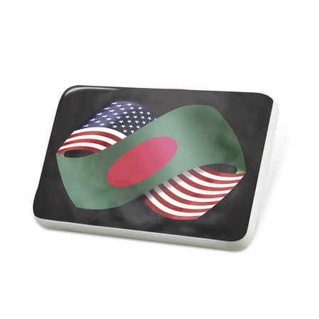 Porcelein Pin Friendship Flags USA and Bangladesh Lapel Badge – NEONBLOND