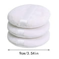 thumbnail image 3 of 3PC White Large Washable Furry Body Powder Puff Pure Cotton Cosmetic Loose Powder Puff, 3 of 8