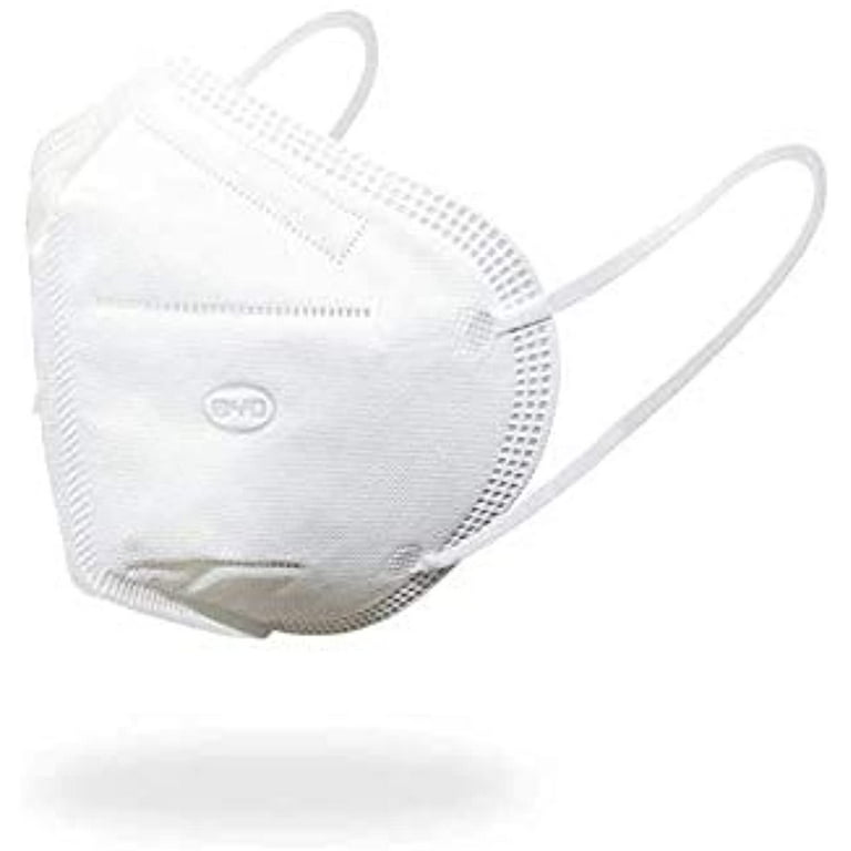 BYD Care KN95 Mask, Foldable, Latex-Free, 95% Filtration