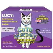 Lucy Pet Products Cats Incredible Clumping Cat Litter Lavender Scent, 18 lb