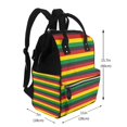 thumbnail image 2 of Balery Music Colors 1 Mummy Backpack - Waterproof Twill Canvas, Large Capacity Diaper Bag with Multiple Pockets and Adjustable Straps, 2 of 6
