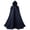 Blue, variant on Hvyesh Renaissance Hooded Cloak for Women Men, Adult Medieval Cape with Hood,Viking Cloak