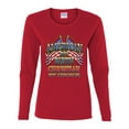 thumbnail image 2 of Wild Bobby, American By Birth Christian By Choice USA Flag Inspirational/Christian Womens Graphic Long Sleeve T-Shirt, Red, 2XL, 2 of 3