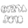 thumbnail image 2 of 9PCS Number Shaped Cookie Cutters Stainless Steel Biscuit Cutters Number Cutters, 2 of 10