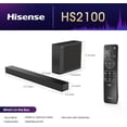 thumbnail image 2 of Restored Hisense HS2100 2.1 Channel Sound Bar with Wireless Subwoofer,Black, 2 of 9