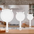 thumbnail image 2 of 3 Pcs Plastic Nylon Mesh Strainer Colander with Handle Double Ear Fine Food Mesh Strainer Flour Sifter for Baking Kitchen Colander Sifter Kefir Tea Juice Pasta(3 Inch, 4 Inch, 5.5 Inch), 2 of 7