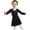 Black, variant on Dancina Girls Long Sleeve Skirted Ballet Leotard Dress