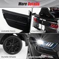 thumbnail image 3 of Licensed Ford Mustang GT500 Ride on Car for Kids by OLAKIDS, Battery Powered Electric Vehicle with Remote Control, Headlight, Power Display, USB, Music, Radio, Aged 3-8, 3 of 9