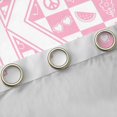 thumbnail image 5 of Feelyou Kawaii Pink Buffalo Black Out Curtains for Girl, Initial K Letter Curtains Pack of 2 (42x63 Each), Princess Bowknot Floral Bedroom Curtains, Curtains and Drapes Room Decor, 5 of 7