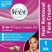 Veet 3-in-1 Face Cream Kit Hair Remover