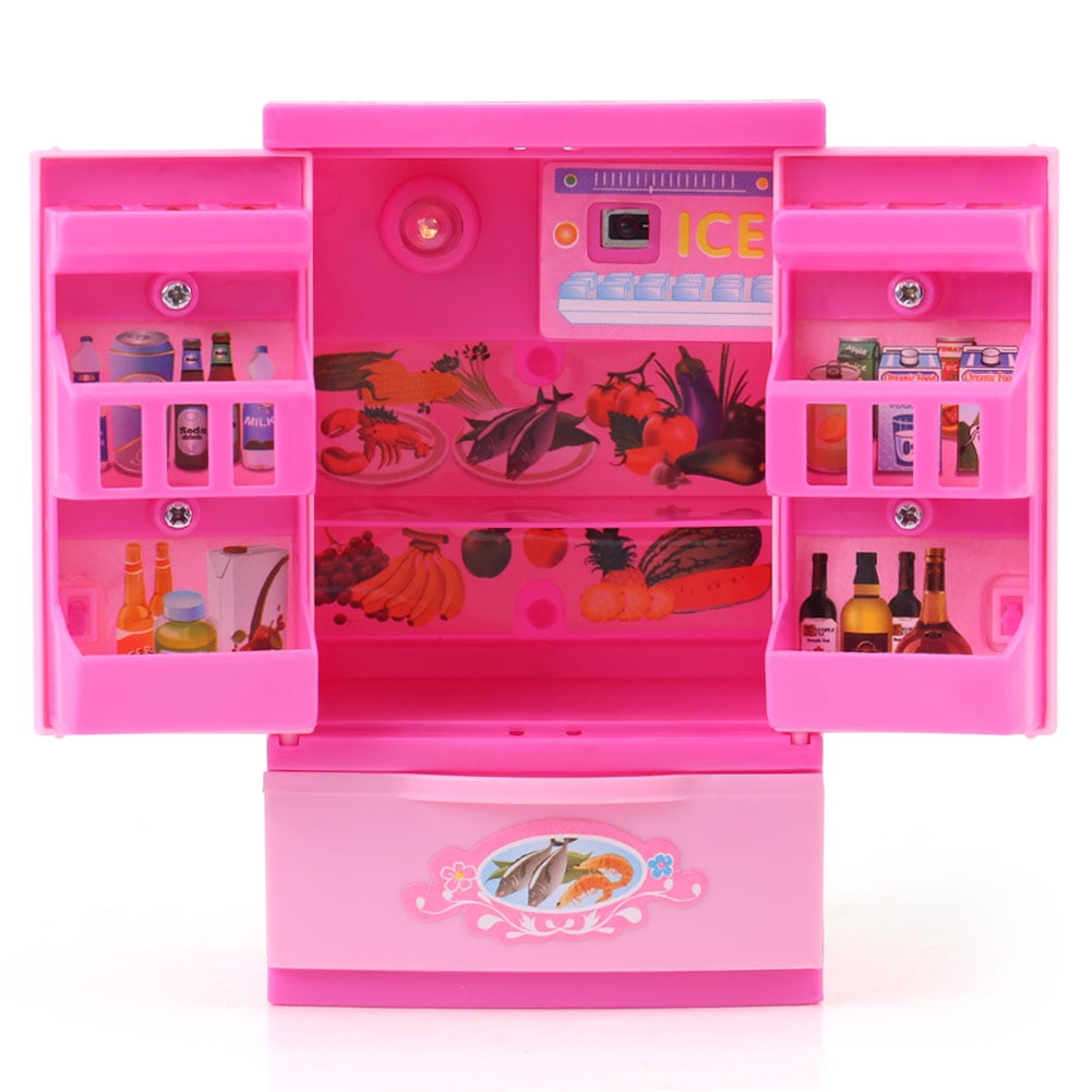 Yosoo Mini Refrigerator Fridge Kids Children Role Play Educational Home Appliance Toy, Kids