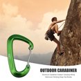 thumbnail image 5 of Mosquetón Al Aire Libre Camping Mosquetón de aluminio Hamaca para acampar al aire libre Escalada Hebilla a presión (Verde) Tmvgtek Para Estrenar, 5 of 5