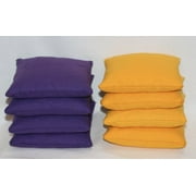 Free Donkey Sports® ACA Regulation Cornhole Bags (Set of 8) Purple & Yellow