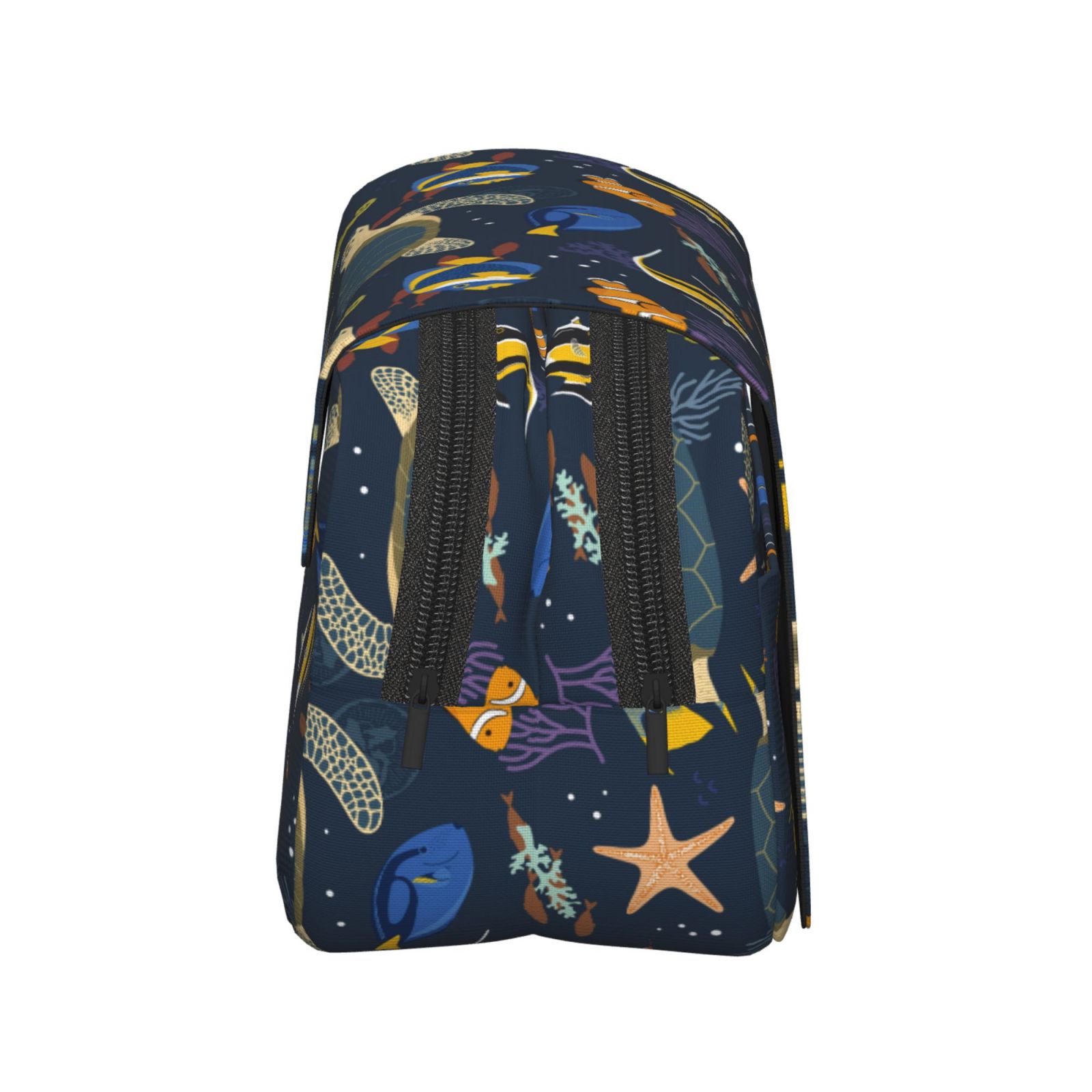 Rateoe Undersea Animals Pattern Double Clamshell Pen Case, Storage Organizer with Two Zipper Compartments– Holds Up to 50 Pencils & Pens