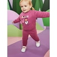 thumbnail image 2 of Garanimals Baby Girls Graphic Fleece Sweatshirt with Long Sleeves, Sizes 6-24 Months, 2 of 4