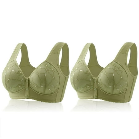 Black of Friday Deals!Clearance Staron 2PC Bras for Women  Bras for Older Women No Underwire Comfort Bras Stretch Comfortable Bras Wireless Comfort Bra Wirefree Bras