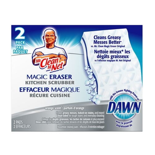 Effaceur magique M. Net Récure salle de bains, coussins nettoyants avec Durafoam