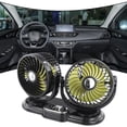 thumbnail image 4 of 1pc 360 degree Rotation 2Speed Cooling Cooler USB 5V 12V 24V Double Head Car Fan, 4 of 8