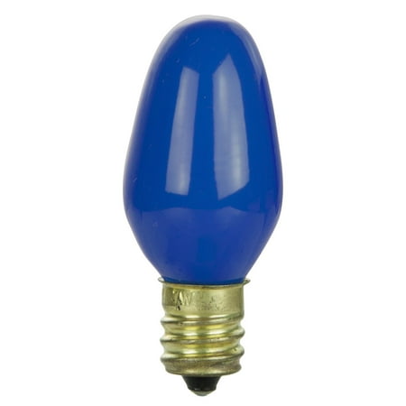 

25PK - SUNLITE 7w C7 120v Candelabra Base Blue lamp