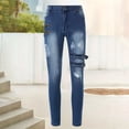 thumbnail image 2 of QHFBli Mens Baggy Jeans Fashionable Straight Leg Pants Stretch Business Casual, 2 of 7