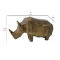 thumbnail image 5 of Geny Modern Sculpture, Tabletop Home Decor, Antique Gold Finish, 5 of 5